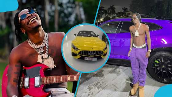 Shatta Wale acquires yellow Mercedes-Benz after EOCO seized his Lamborghini Urus