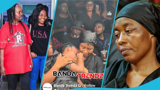 Odo Broni’s daughter weeps uncontrollably after seeing Daddy Lumba’s body at his funeral