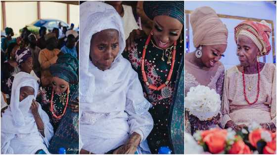 Massive Reactions Trail Adorable Photos of Granny Crying at Granddaughter's Wedding