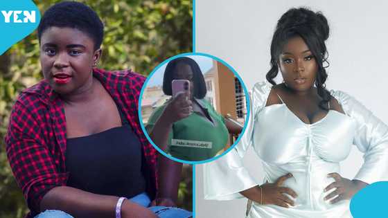 Maame Serwaa flaunts her beautiful natural body transformation, netizens react