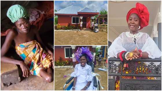 Etwereso Hemaa: Disabled widow gets new house thanks to GH philanthropist, video stirs emotions