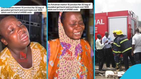 Sad scenes as woman loses GH¢64,000 in Ashaiman Tulaku market fire