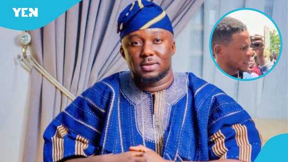 Unpaid YEA employee confronts Malik Basintale in public over salary arrears, Ghanaians react