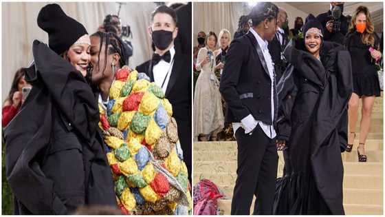 Rihanna and A$AP Rocky turn heads at Met Gala with high fashion Balenciaga outfits