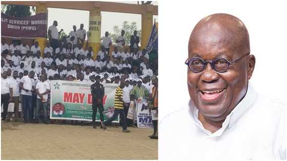 "Signs of economic recovery are obvious": Akufo-Addo tells workers at May Day event