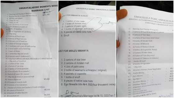 Lady calls off marriage after man paid over GHc14k for bride price, photos of the list spark outrage