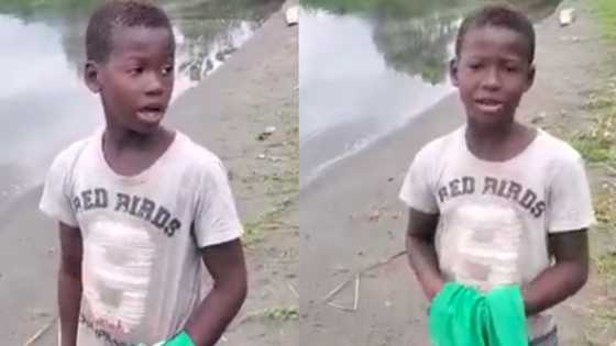 Smart Ghanaian boy wows many as he gives facts about Lake Bosomtwe in the Ashanti region
