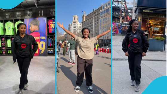 Ghanaian Lady's Dream Comes True After Watching Favourite Team Barcelona in Spain: Video