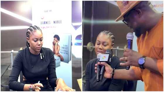 Yvonne Nelson makes 1st appearance after releasing book, refuses to speak in vdeo