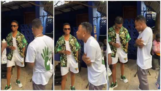 Inspirational video drops as Kelvynboy meets idol Wizkid for the 1st time; fans react
