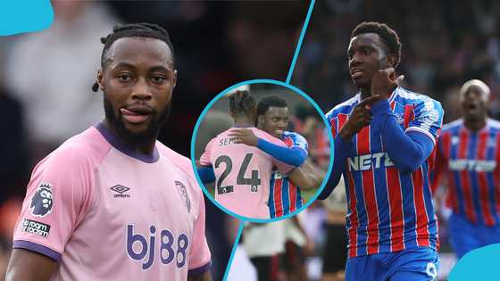 Semenyo shares emotional moment with English-born striker who wants to play for Ghana (Photo)