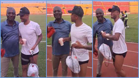 Black Stars: Appiah stadium bonds with Dede Ayew, forces skipper to mention his name, netizens react
