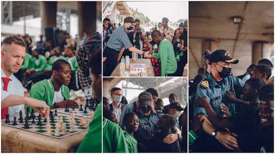 Canadian officials visit homeless kids under Oshodi bridge, play with them, they look happy in photos