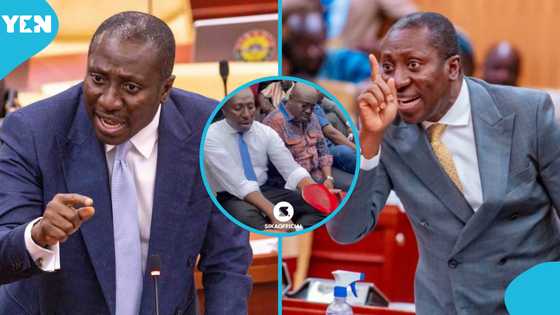 Afenyo Markin slams parliamentary photographer for capturing his shoe: "Do your work professionally"