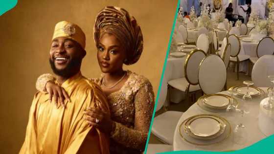 Chivido: Decor of Davido’s wedding venue stirs mixed feelings, “Moses Bliss do pass this one”
