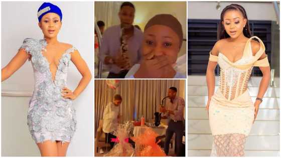 Akuapem Poloo surprised with a lovely package in Abuja as her 33rd birthday falls in Nigeria (video)