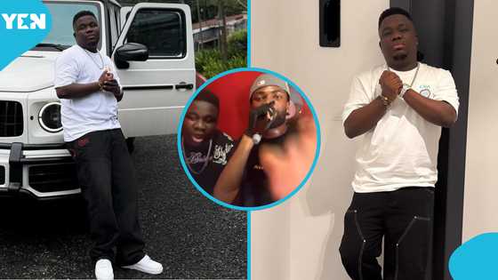 Abu Trica gets emotional at nightclub, sprays cash on young musician