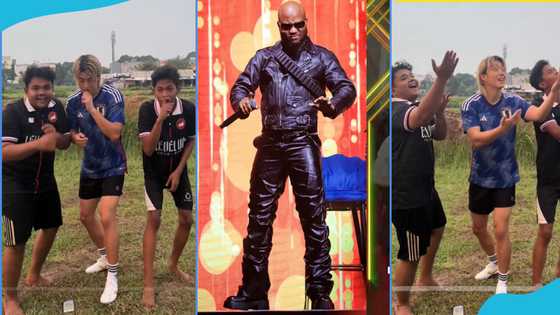 Indonesian men do King Promise's Terminator dance, Ghanaians excited