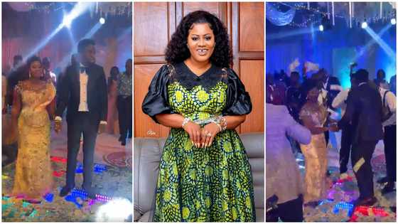 FRANCILLA2022: Dollars flow as Obaapa Christy performs at wedding of Prophet Francis Agyemang and wife, Priscilla Donkor