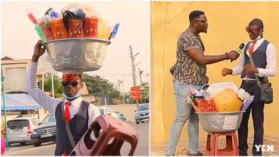 Selling asaana is better than all the jobs I did - Suit-wearing Ghanaian hawker says