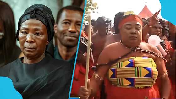 Video of Maame Ode performing widowhood rites resurfaces
