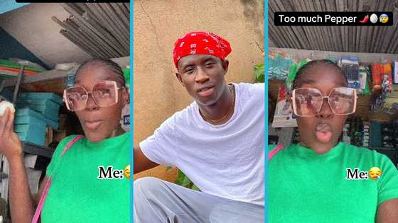 C Confion's girlfriend maintains beauty while eating hot nkosua ne meko, video trends