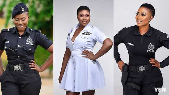 Beautiful Ghanaian policewoman celebrates 12th anniversary as an officer; drops fabulous photos
