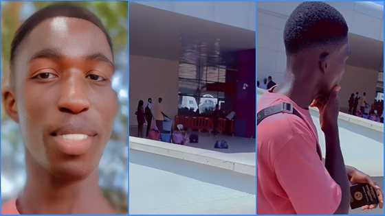 Ghanaian man gets emotional as he takes passport to airport to watch people travel, netizens react