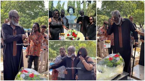 Emotional scenes as Ebony's family visits her tomb on 5th anniversary, videos show her father, others in tears
