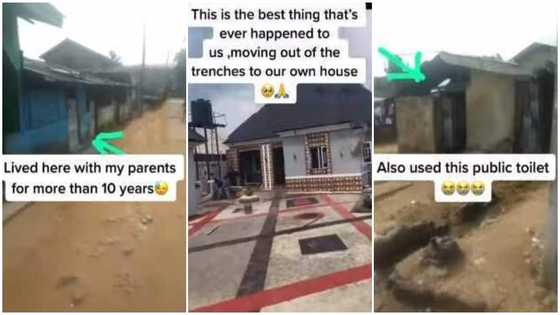 Man wows family living in shack for 10 years, moves them to a bungalow he built from scratch in video