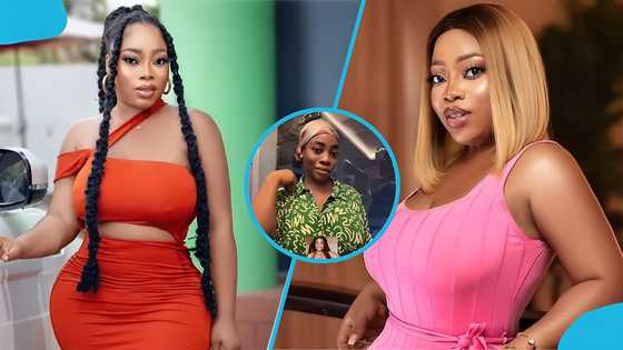 Moesha Boduong sparks reactions with her current state as she celebrates birthday with Mandy Agyapong