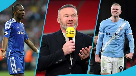 Rooney sparks debate after choosing Drogba ahead of Haaland