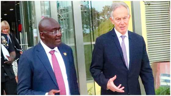 Photos: Tony Blair visits Bawumia at Jubilee House for digitalisation discussions