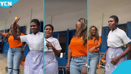 McBrown visits her alma mater In Kumasi, dances with excited students in lovely video