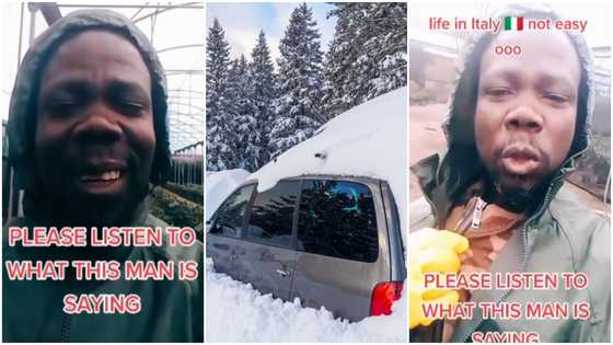 GH man in Italy laments freezing temperature as he shares a day's hustle; stubborn netizens say “we'll still travel”