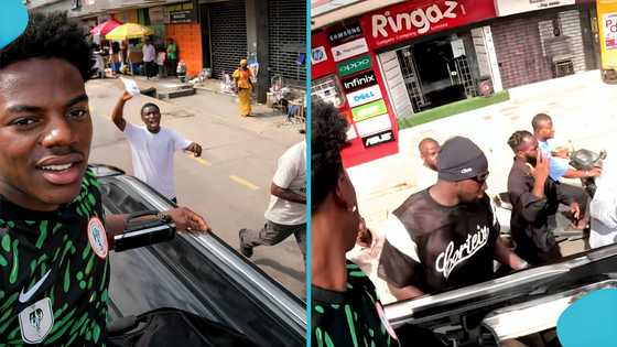 IShowSpeed: US streamer arrives in Nigeria, looks disappointed as men chase convoy to ask for money