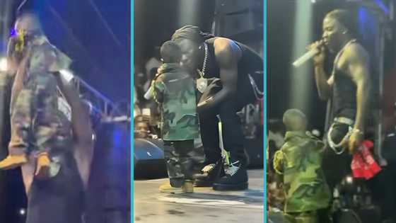 Memorable night: Stonebwoy gifts 'little' fan money after a spontaneous dance-off on Kwahu Easter stage
