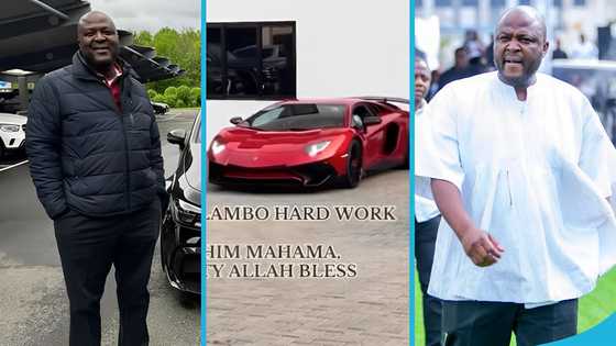 Ibrahim Mahama cruises in a Lamborghini Aventador SV worth over GH₵8 million in town, video stirs reactions