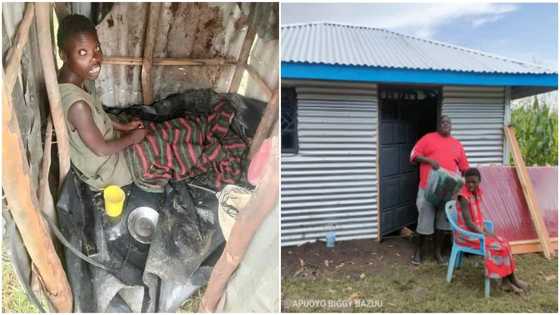 Philanthropist builds decent house for 'disabled' woman living in kennel