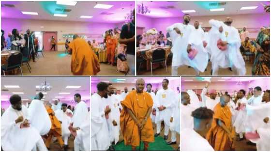 Groom and his men rule wedding ceremony with their handkerchief dance moves, many react to video