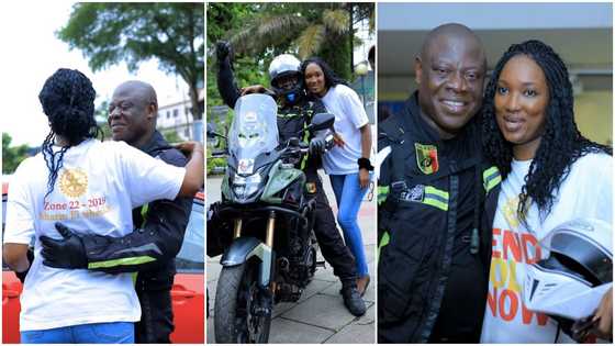 UK-Lagos biker sends sweet message to the pretty Ivorian lady hours after she left Nigeria, shares cute photos