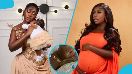Hajia Bintu gifts luxury gold bracelet to her 2-month-old baby