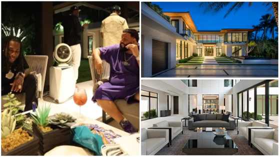 A sneak peek into DJ Khaled's $26 million Miami mansion where he hosted Burna Boy