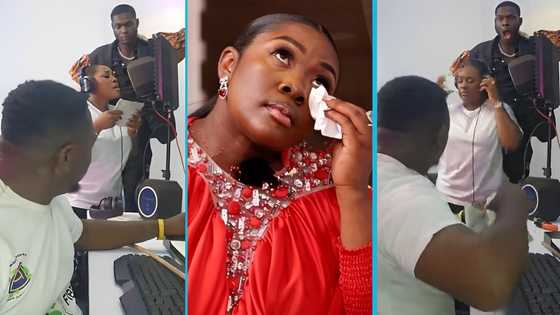Emelia Brobbey gets sacked from a studio during a recording session in a hilarious video