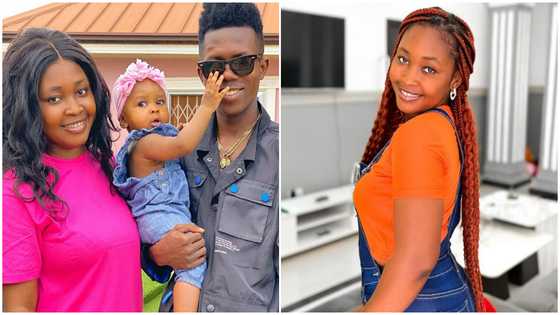 Strongman Burner: Baby Mama opens up about hot photo involving rapper and 2 thick ladies, peeps react
