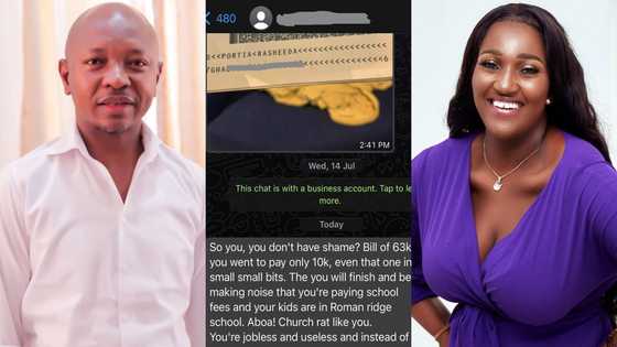 Aboa, church rat - Ferocious Whatsapp chat drops as Ras Mubarak's ex-wife trashes him over daughters' GHC63k fees