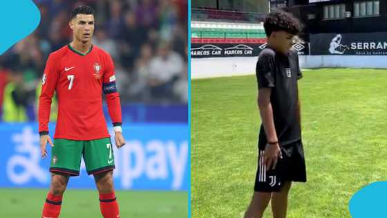 Cristiano Ronaldo’s Son Perfects His Dad’s Freekick Style, Video Goes Viral