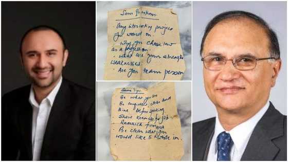 This Is the note he gave me: Man shares photos of useful tips dad wrote him when he was going for interview