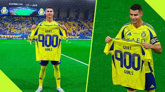 Al Nassr Honours Ronaldo's 900-Goal Milestone with GOAT Shirt: Video