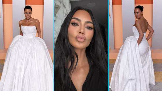 "Looks like duvet": Kim K rocks Balenciaga gown to Vanity Fair Oscar Party, video trends